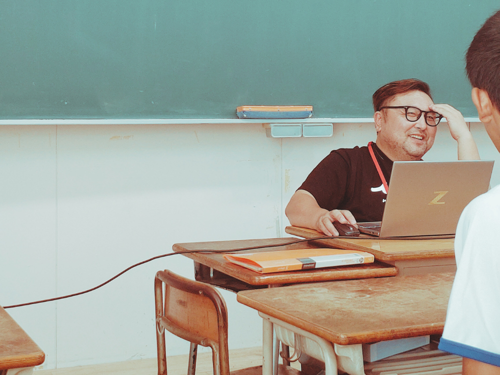 一宮南部中学校でのイベントを終えて